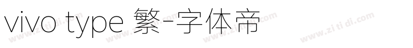 vivo type 繁字体转换
